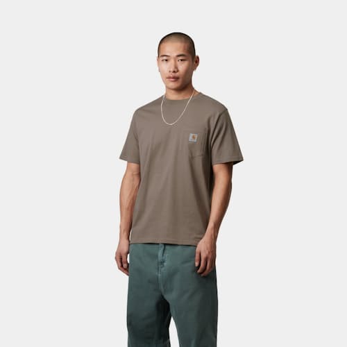 on model image of Classic Logo Pocket T-Shirt