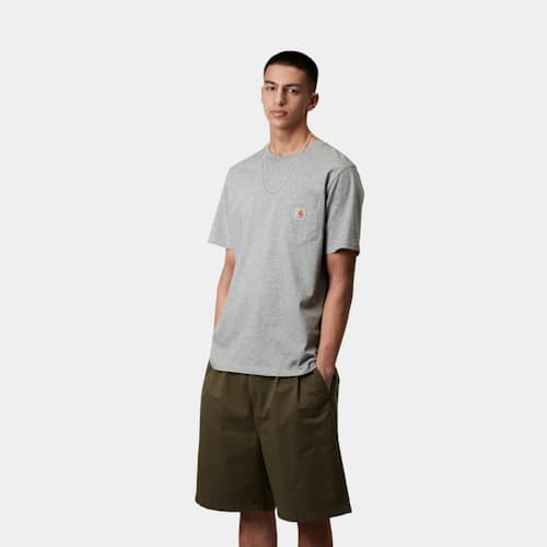 on model image of Classic Logo Pocket T-Shirt