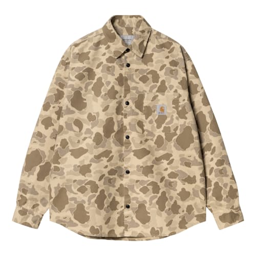 laydown image of Camo Long Sleeve Shirt