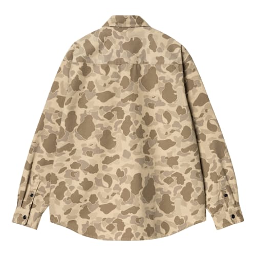 laydown image of Camo Long Sleeve Shirt