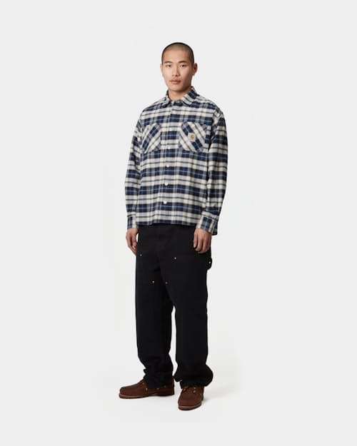 lifestyle image of Tarbell Check Long Sleeve Shirt