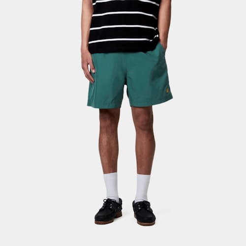 on model image of Chase Swim Trunks