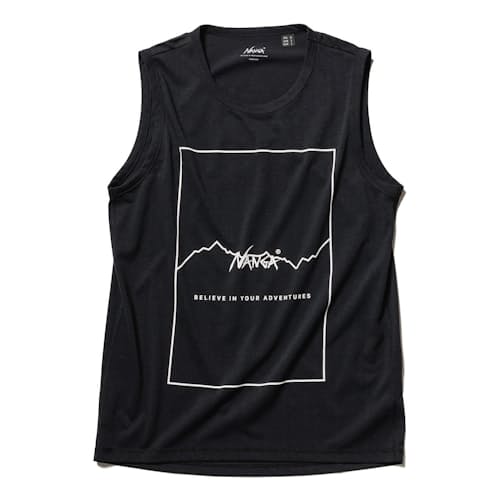 laydown image of Believe In Your Adventures Muscle Tank