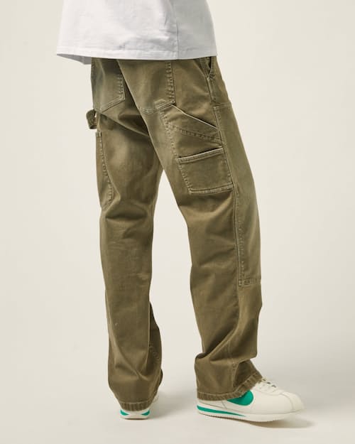 on model image of Double Knee Carpenter Jean