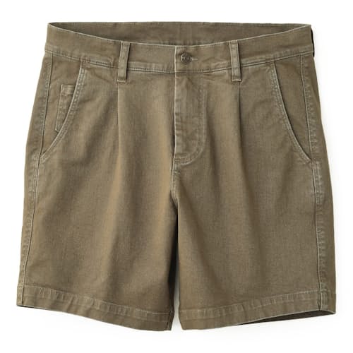 laydown image of Heavy Twill Pleated Short
