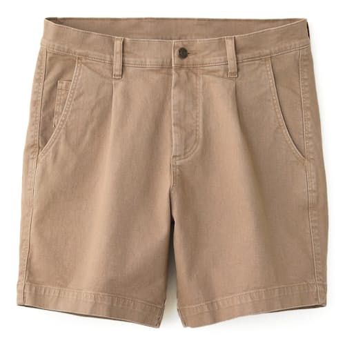 laydown image of Heavy Twill Pleated Short