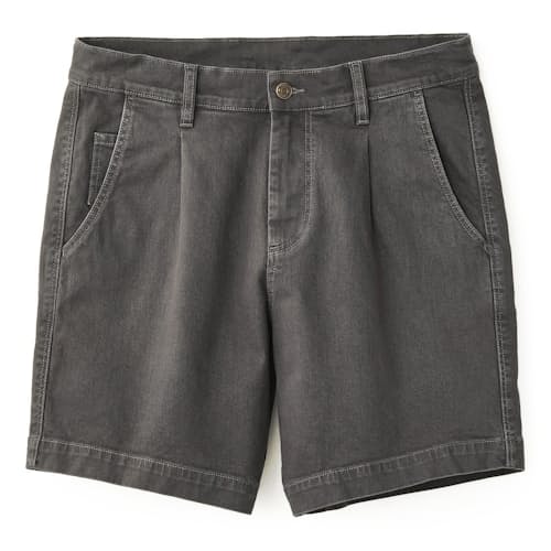 laydown image of Heavy Twill Pleated Short