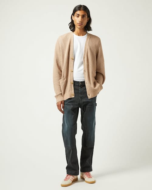 on model image of Marled Pima Cotton Cardigan