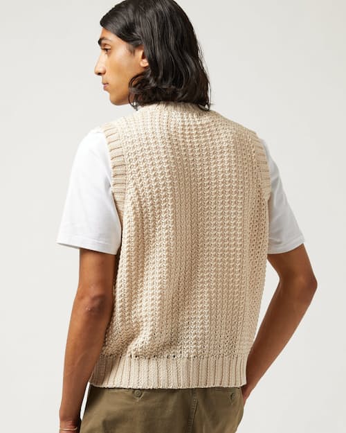 on model image of Mercerized Pima Cotton Vest