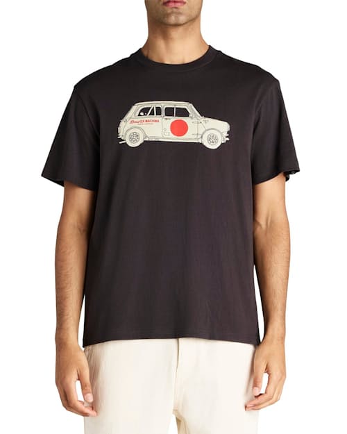 on model image of Mini Cooper Racer T-Shirt