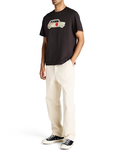 on model image of Mini Cooper Racer T-Shirt