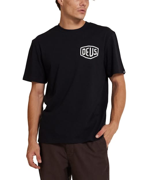 on model image of Moto Frontage T-Shirt