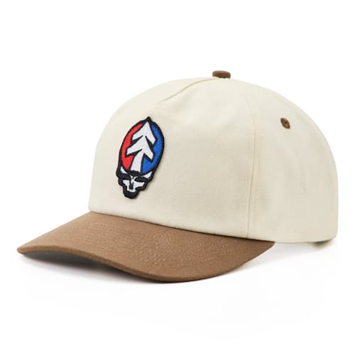 laydown image of Steal Your Face Canvas Snapback Hat