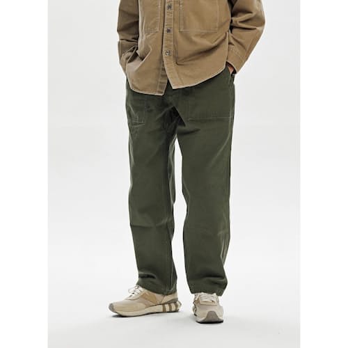 on model image of Jungle Cloth Fatigue Pants