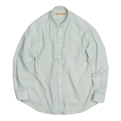laydown image of OG Dobby Weave Seersucker Long Sleeve Shirt