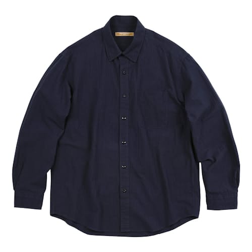 laydown image of OG Dobby Weave Seersucker Long Sleeve Shirt