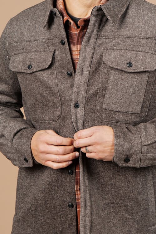 on model image of Fielding Shirt Jacket