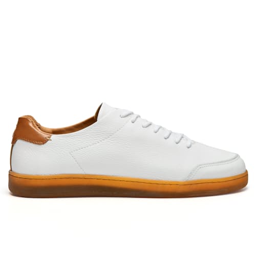 laydown image of Pebbled Leather Terra Low Sneaker