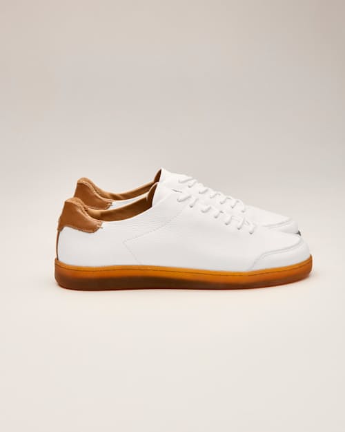 laydown detail image of Pebbled Leather Terra Low Sneaker