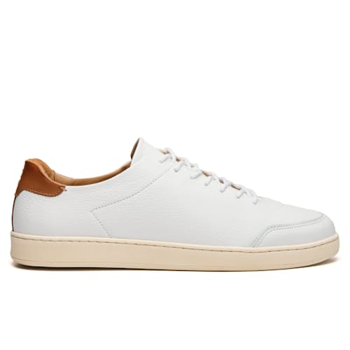laydown image of Pebbled Leather Terra Low Sneaker