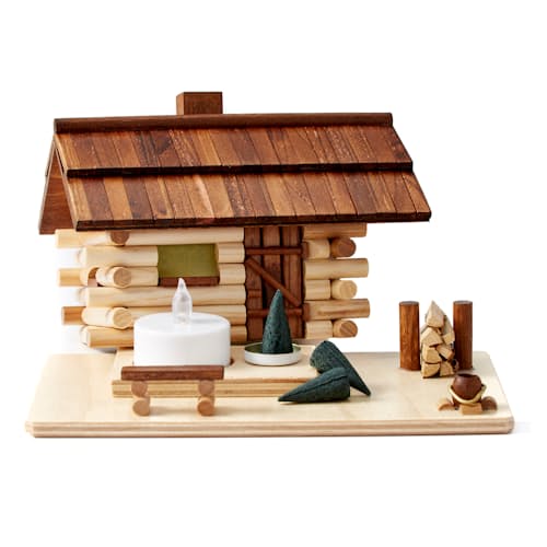 laydown image of Rustic Cabin and Incense Set