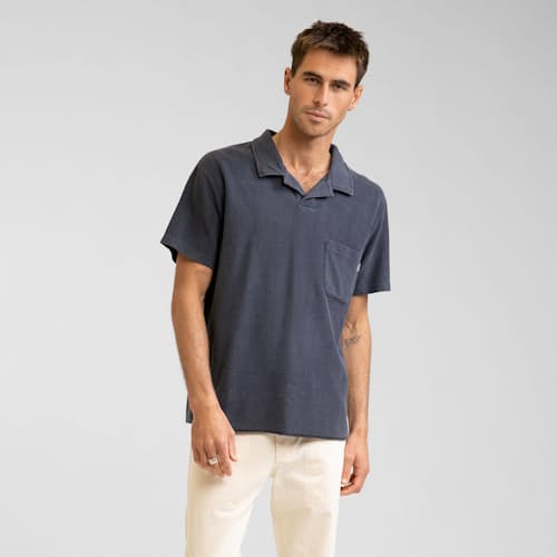 laydown image of Vintage Terry Polo