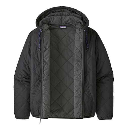 laydown image of Diamond Quilted Bomber Hoody