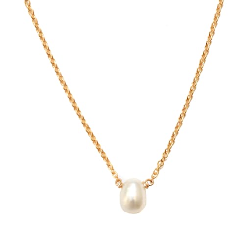 laydown image of Little Pearl Necklace