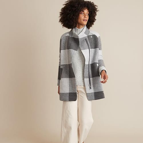 laydown image of Women's Stephanie Cocoon Coat