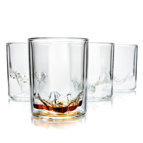 laydown image of Zion - Set of 4 Whiskey Glasses