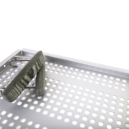 laydown image of ASH Grab & Grill Flat Grill Tray