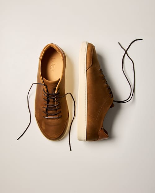 laydown detail image of Leather Terra Low Sneaker