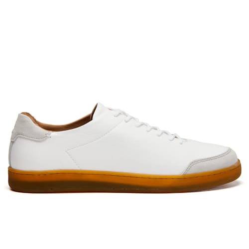 laydown image of Pebbled Leather Terra Low Sneaker