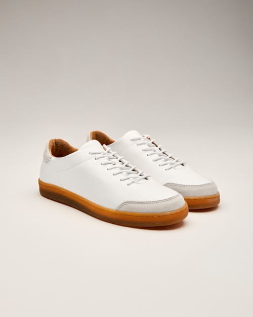 laydown detail image of Pebbled Leather Terra Low Sneaker