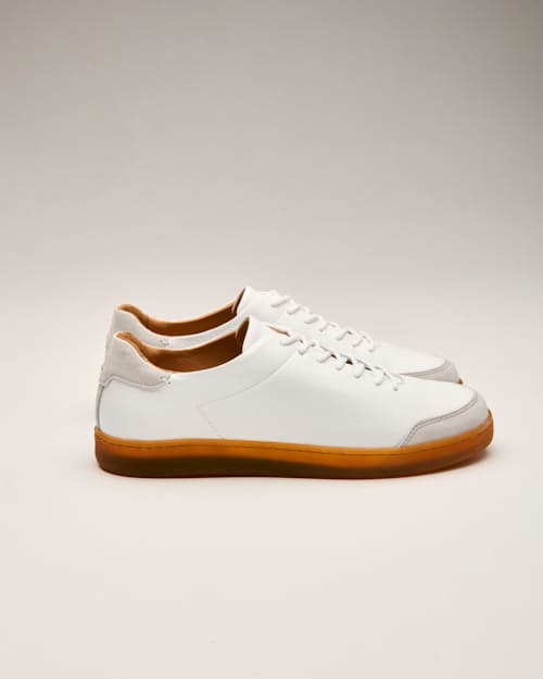 laydown detail image of Pebbled Leather Terra Low Sneaker