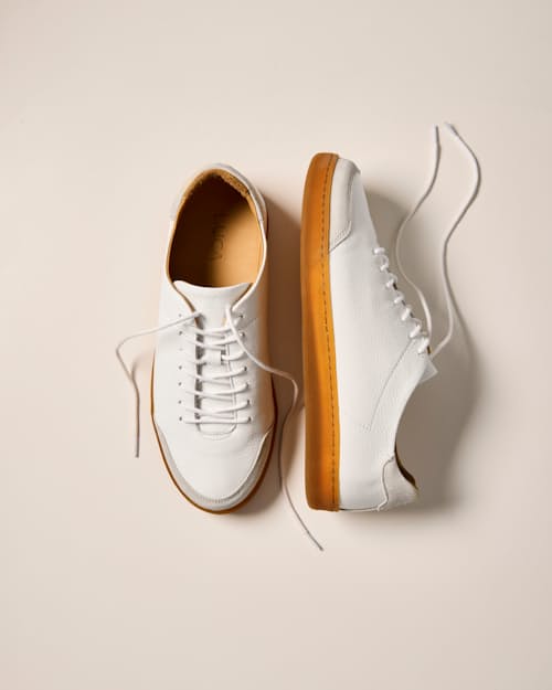laydown detail image of Pebbled Leather Terra Low Sneaker