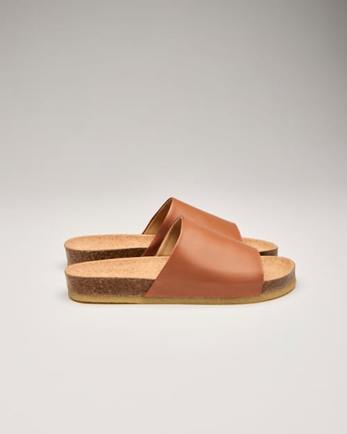laydown detail image of Leather Slide