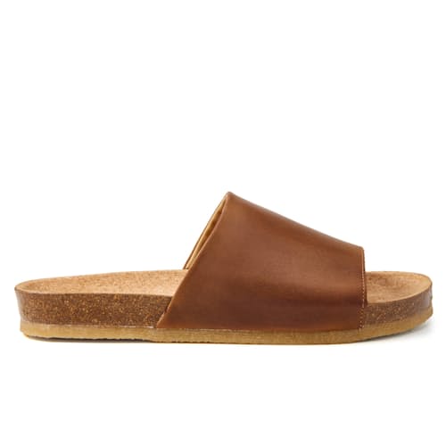 laydown image of Leather Slide