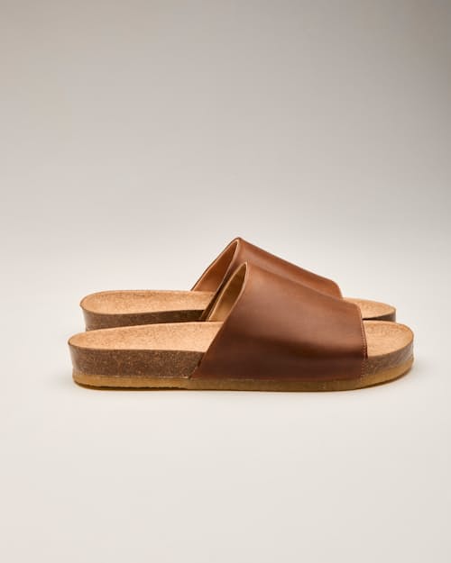 laydown detail image of Leather Slide