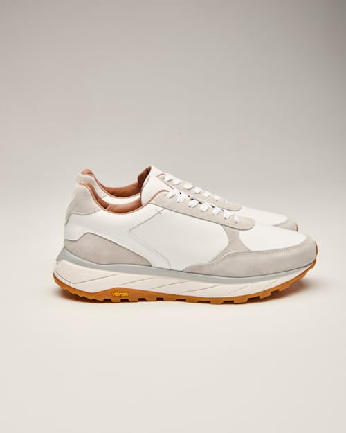 laydown detail image of Leather and Suede Runner