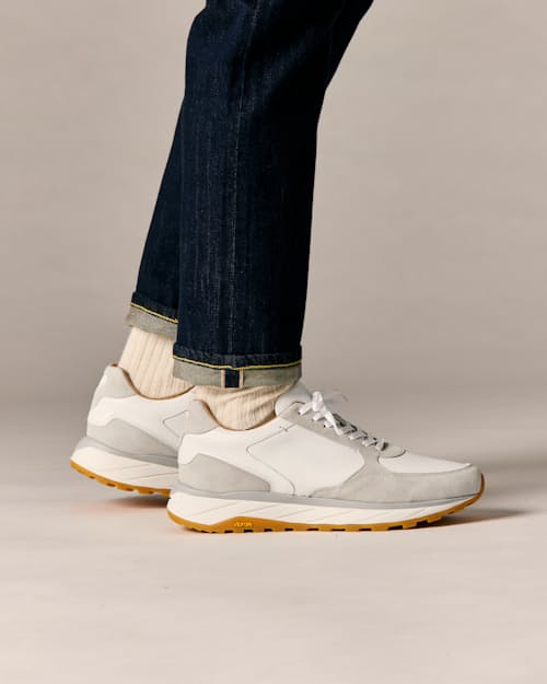 lifestyle image of Leather and Suede Runner