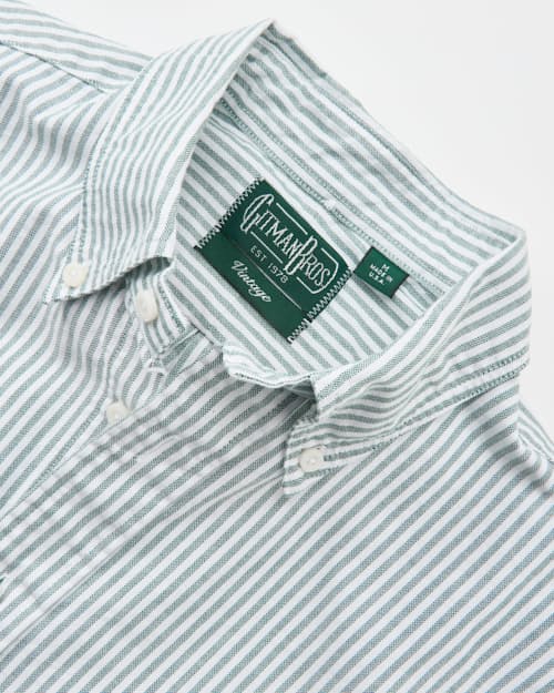 laydown detail image of Classic American Vintage Slim Oxford Shirt