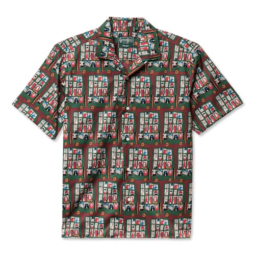 laydown image of Git On The Bus, Gus Camp Collar Shirt