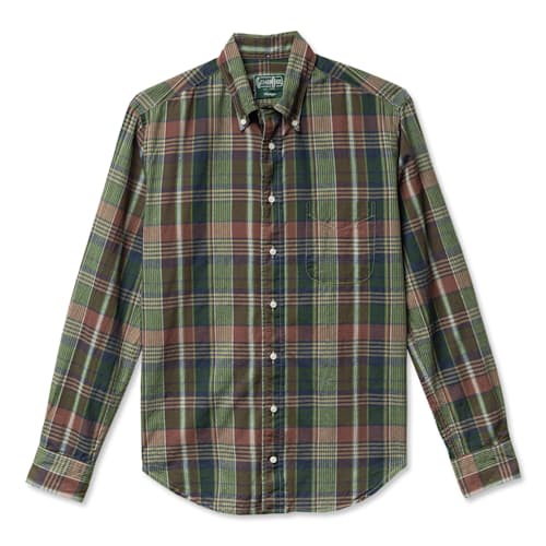laydown image of Archive Indian Madras Long Sleeve Shirt