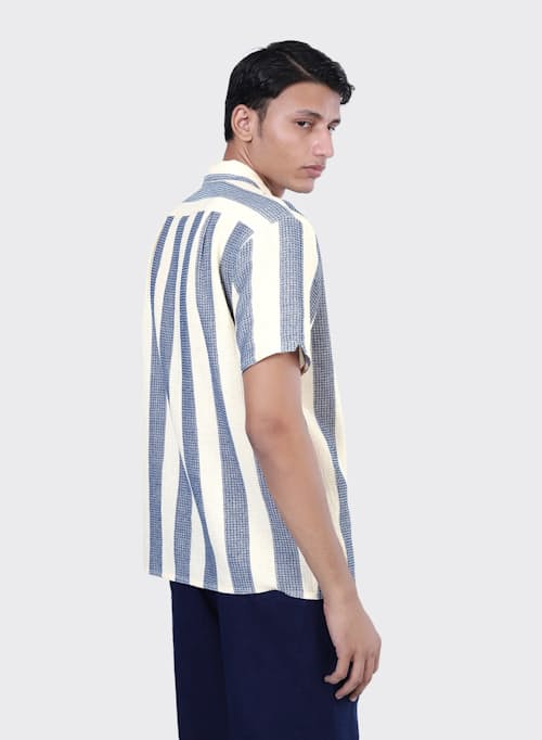 lifestyle image of Chintan Handwoven Short Sleeve Shirt