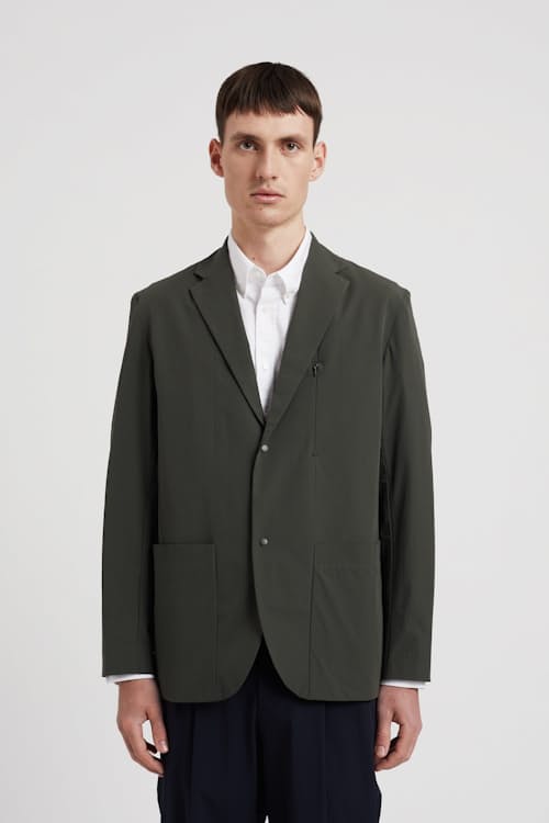 on model image of Emil Lightweight Travel Blazer