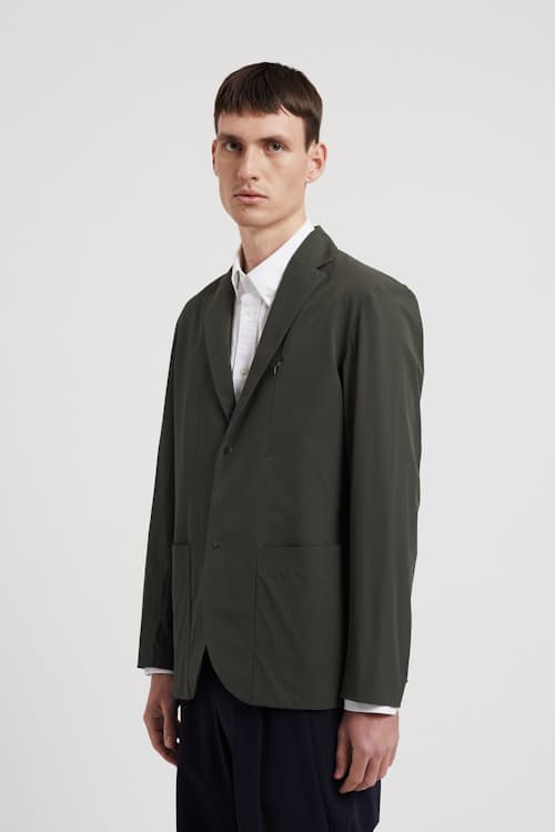 on model image of Emil Lightweight Travel Blazer