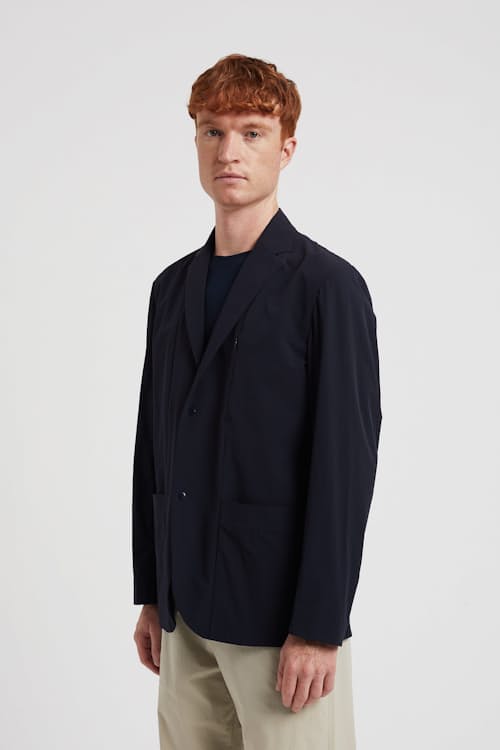 on model image of Emil Lightweight Travel Blazer