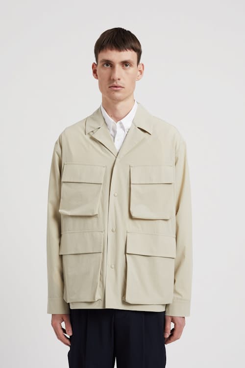 on model image of Mads Travel Light Overshirt