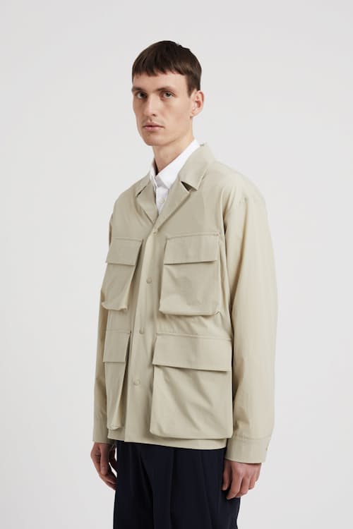 on model image of Mads Travel Light Overshirt